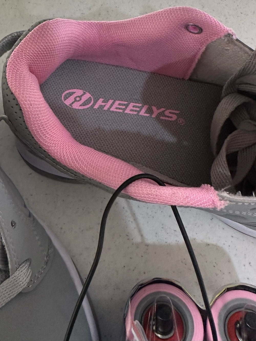 Heelys Voyager Pink/Grey Skate Shoe NWT - Picture 4 of 9